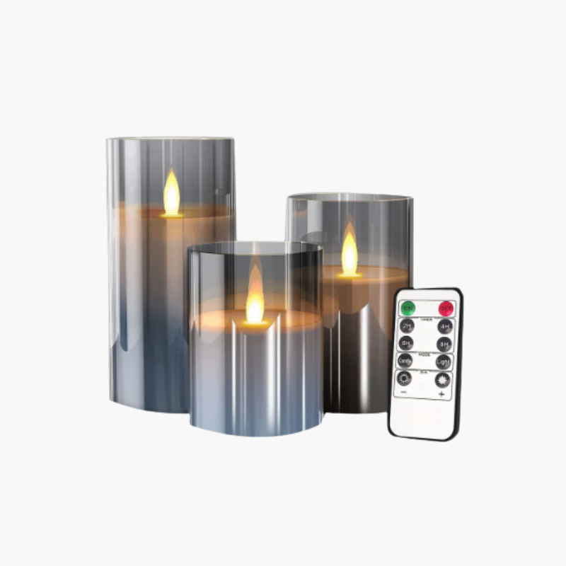 Bougies LED modernes avec télécommande