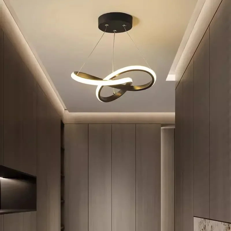 LumiCeleste – Lustre LED Luxe Aluminium/Acier Salon