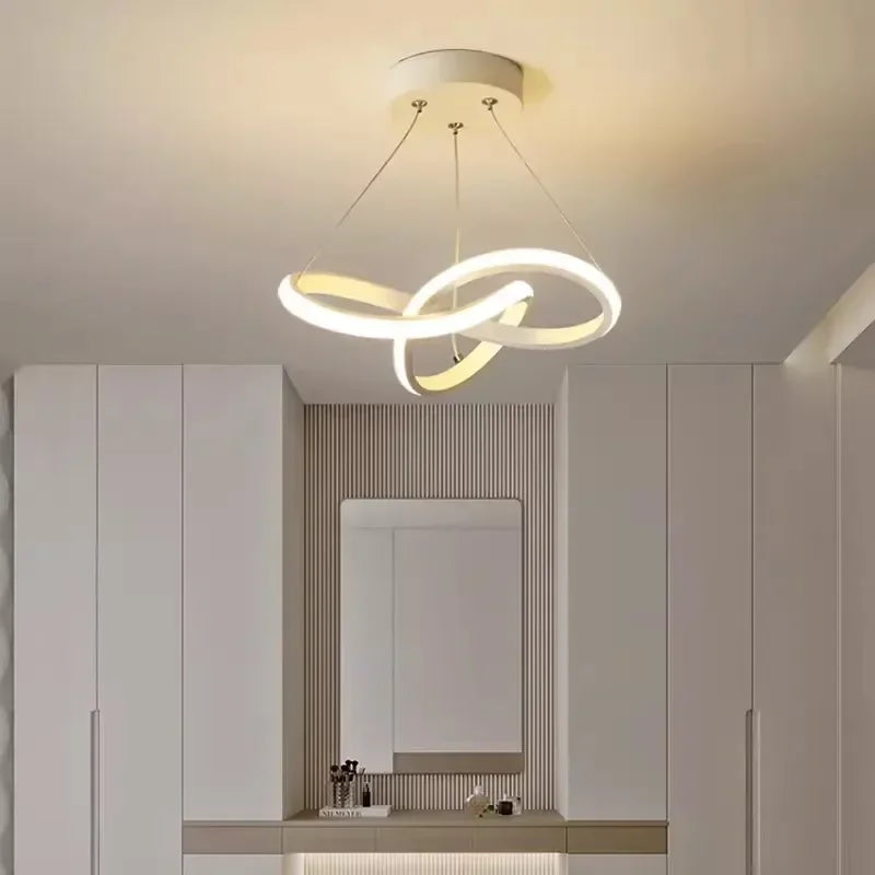LumiCeleste – Lustre LED Luxe Aluminium/Acier Salon