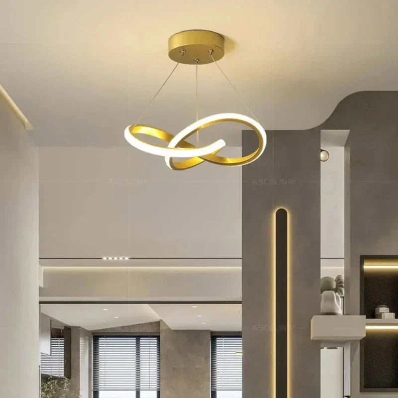LumiCeleste – Lustre LED Luxe Aluminium/Acier Salon