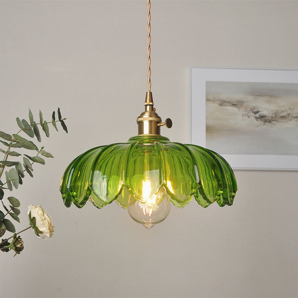 Florina – Suspension Vintage en Forme de Fleurs, Salon, Rose