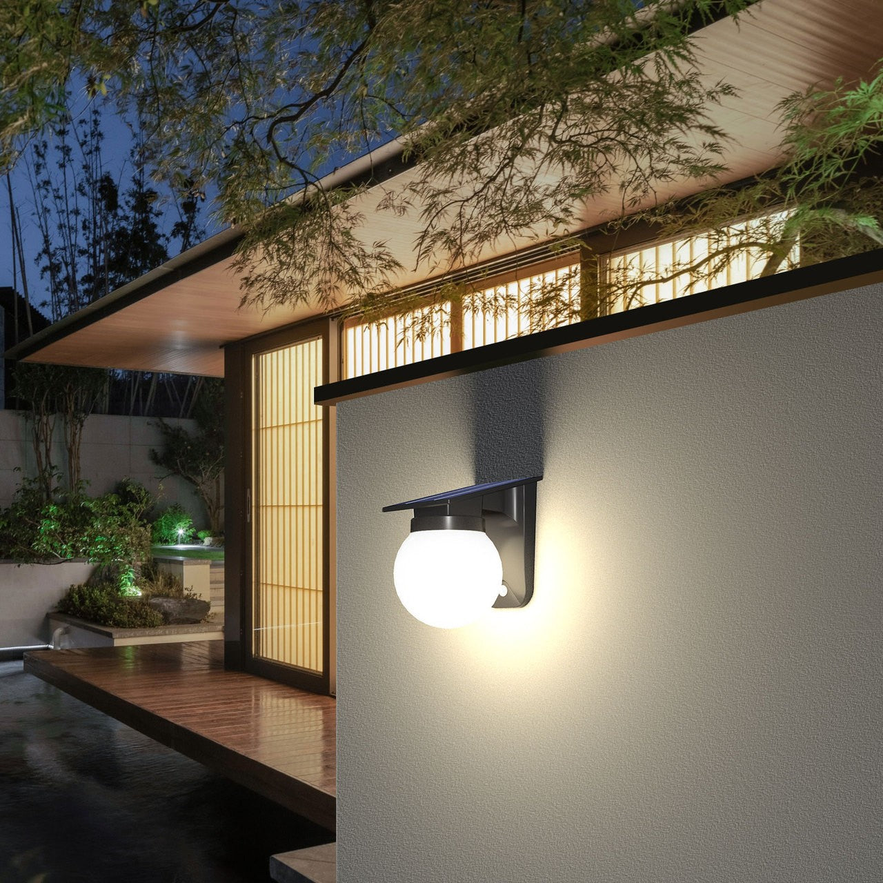 Éclairage extérieur LED décoratif lumière chaude design moderne aluminium étanche jardin terrasse