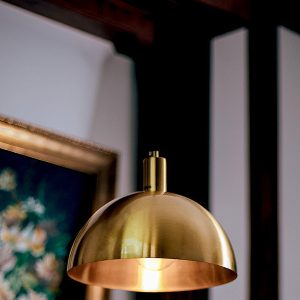 Luminara – Suspension LED Classique Laiton Doré Salon