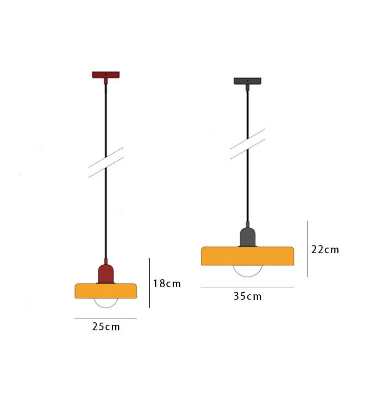 LuminoBau – Suspension Bauhaus en Verre Coloré, Design Moderne, Intérieur