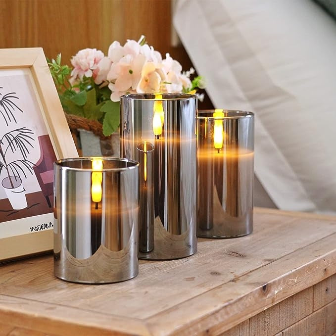 Bougies LED modernes avec télécommande