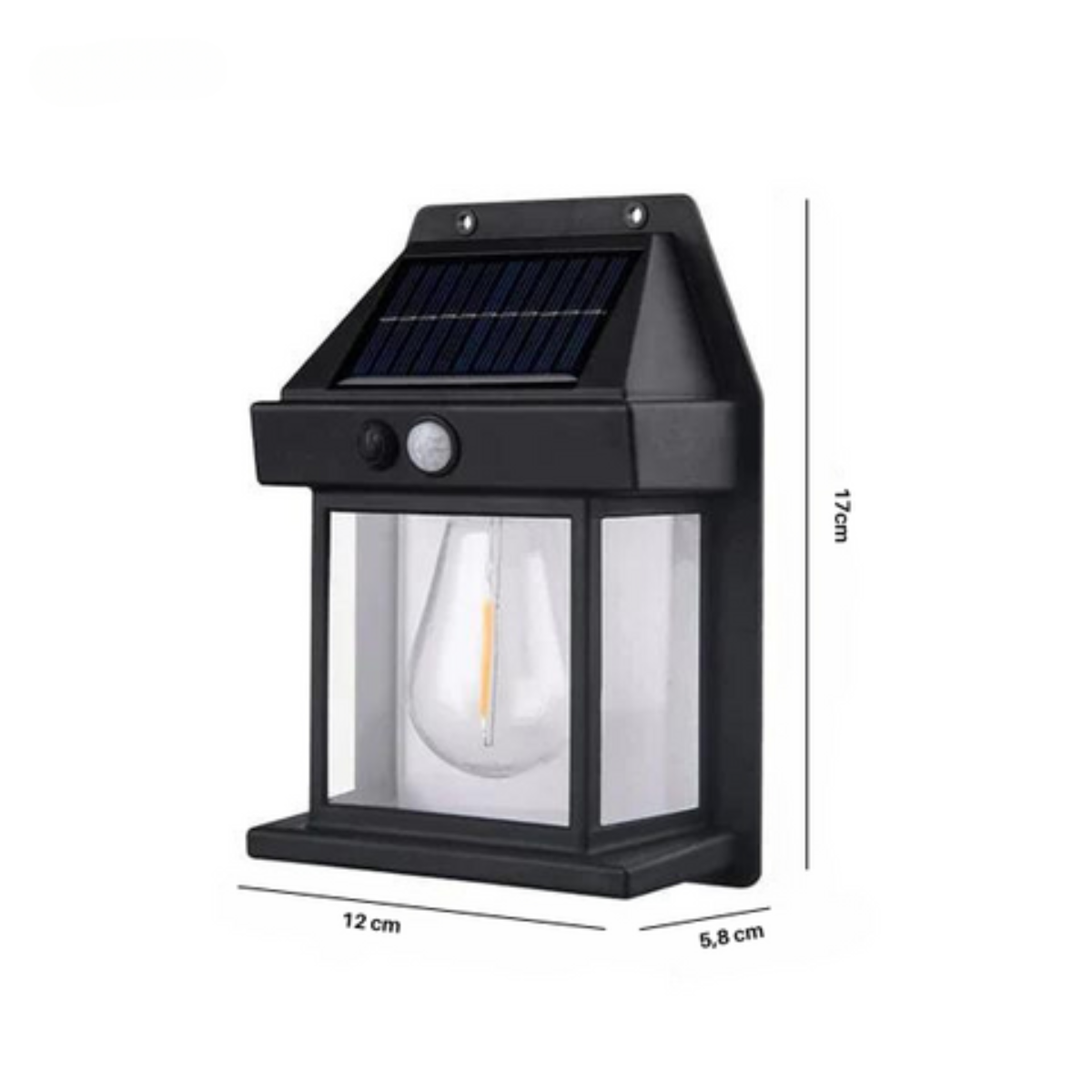 SolarLux – Applique murale LED solaire, design moderne, jardin