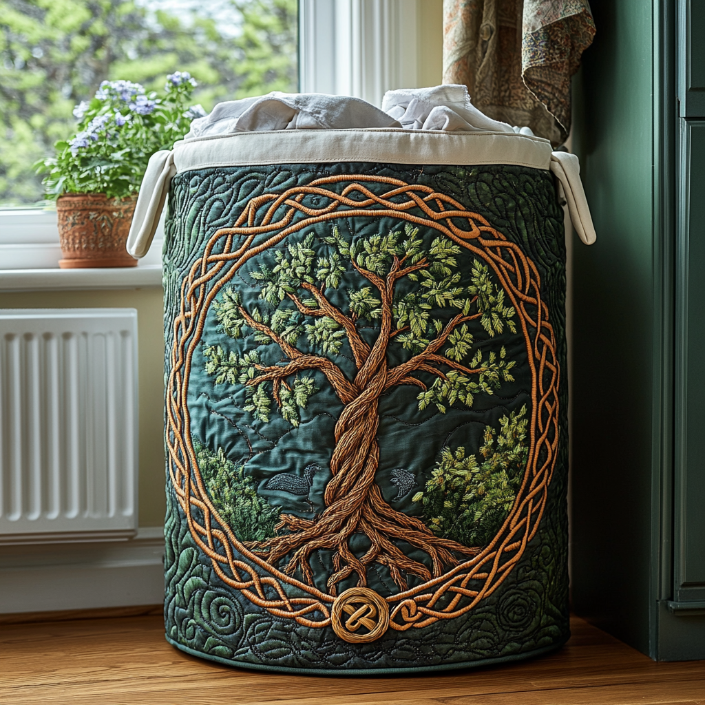 Panier à Linge | Matelassé, Poignées Renforcées 5
