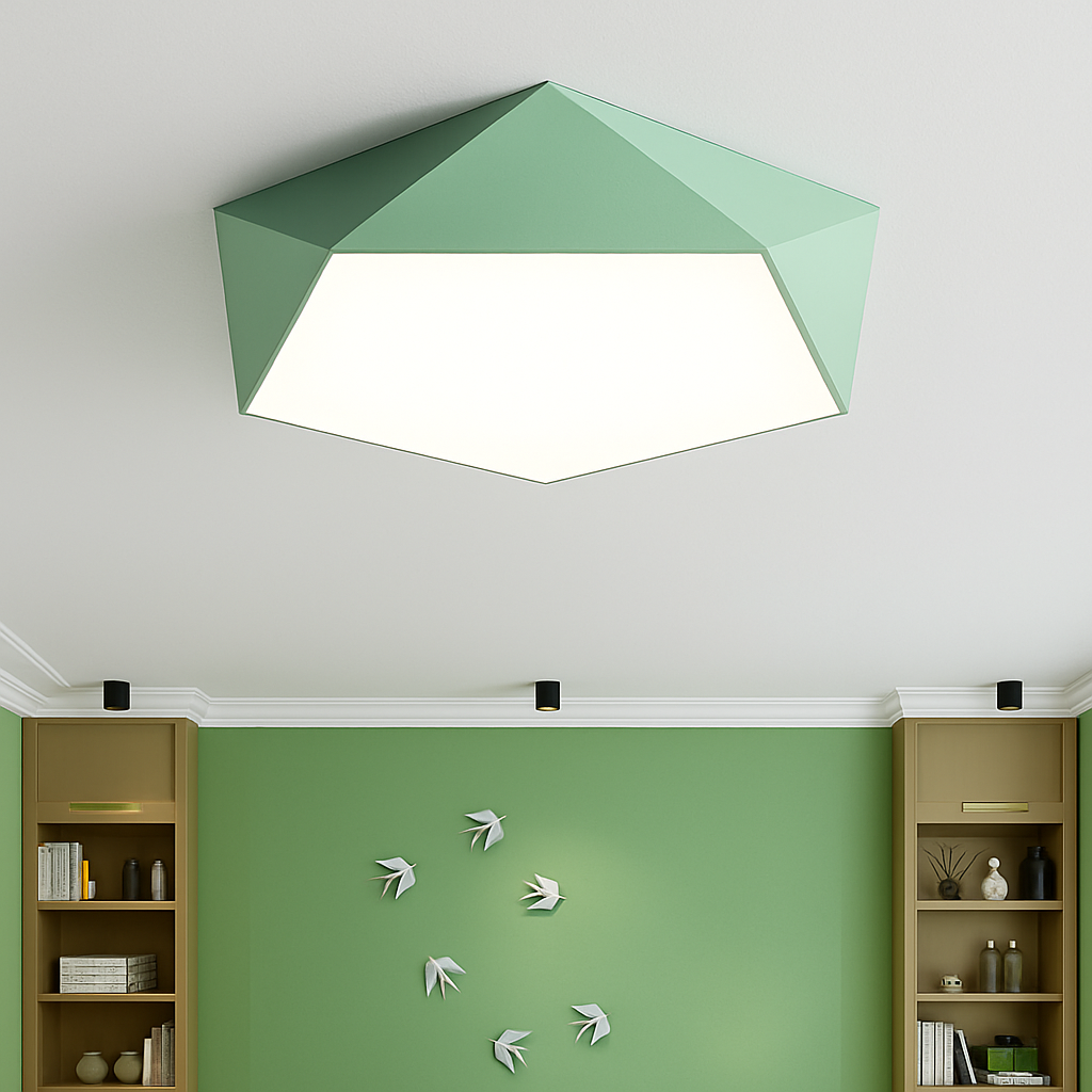 Plafonnier LED | Géométrique, Métal Peint Dimmable 4