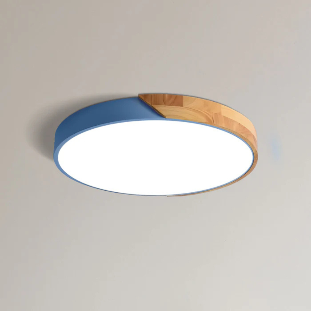 Plafonnier LED en Bois | Design Scandinave, Diffuseur Acrylique 11