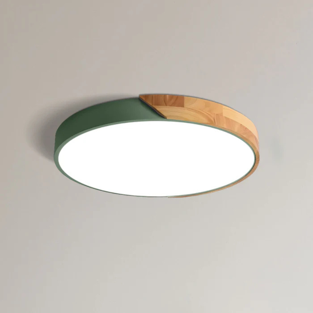 Plafonnier LED en Bois | Design Scandinave, Diffuseur Acrylique 17