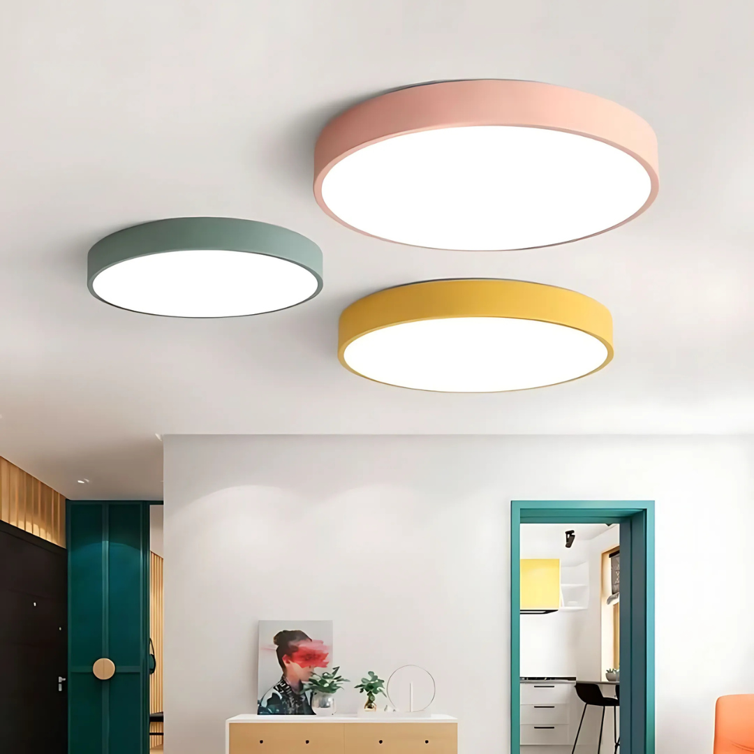 Plafonnier LED en Bois | Design Scandinave, Diffuseur Acrylique 2