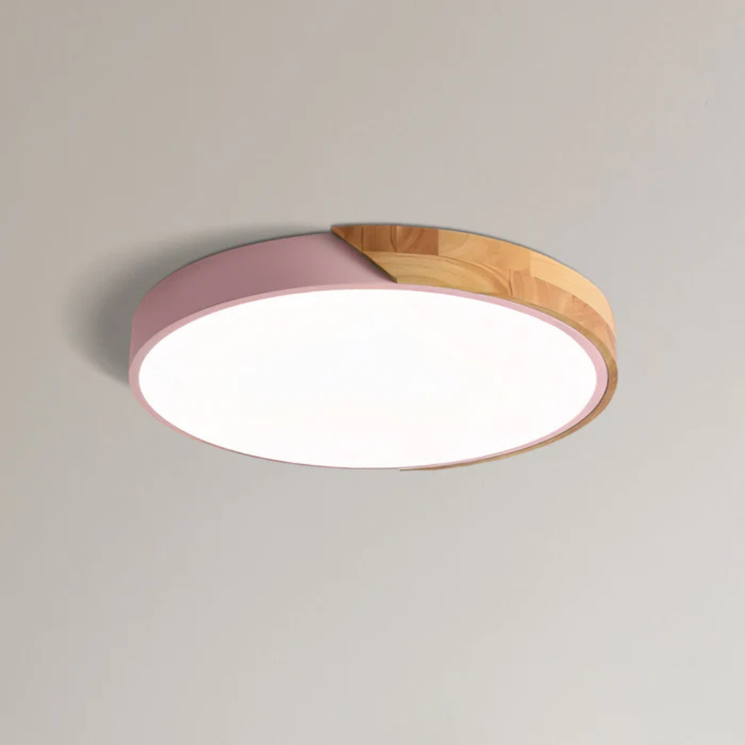 Plafonnier LED en Bois | Design Scandinave, Diffuseur Acrylique 9