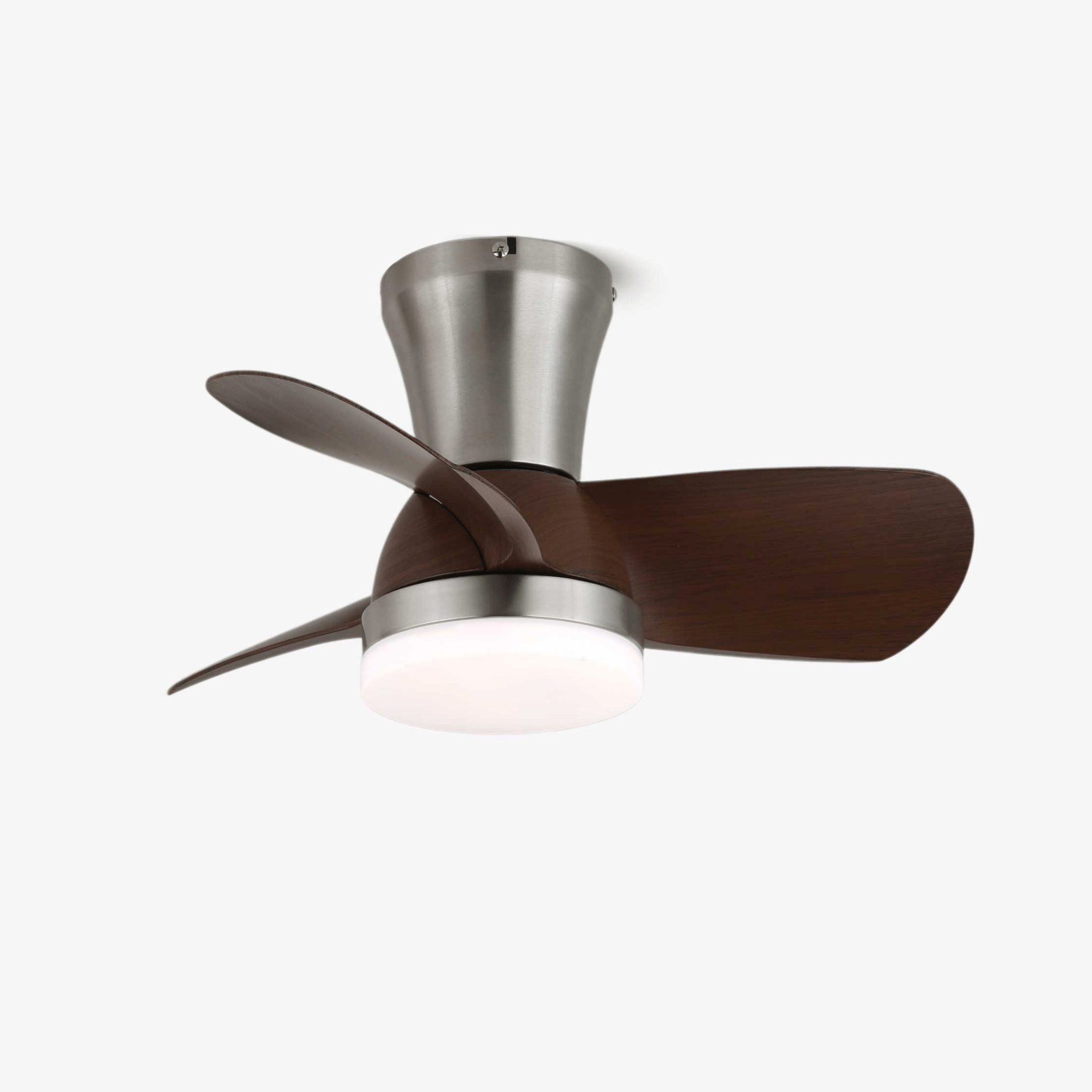 Plafonnier Ventilateur | Finition Bois Noyer, LED Intégrée 1