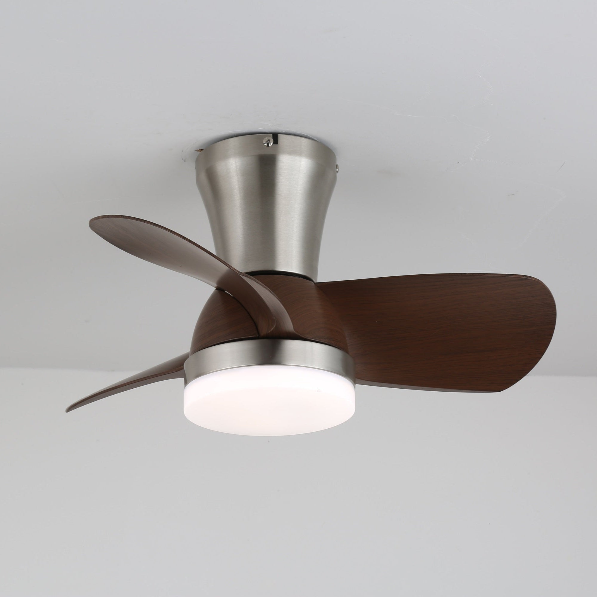 Plafonnier Ventilateur | Finition Bois Noyer, LED Intégrée 2