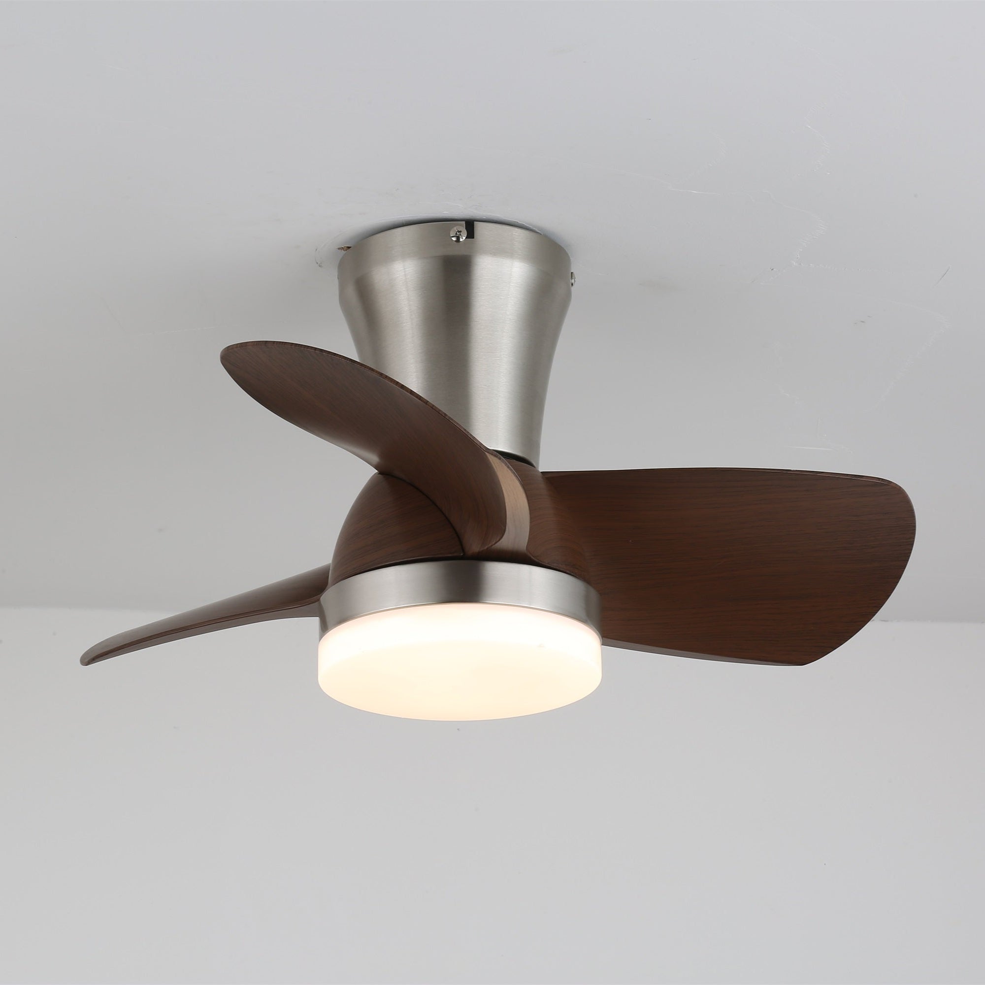 Plafonnier Ventilateur | Finition Bois Noyer, LED Intégrée 5