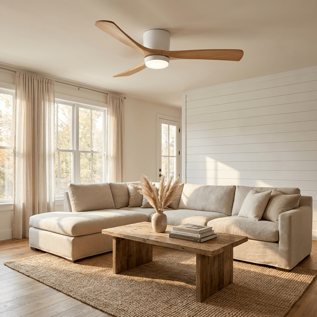 Plafonnier | Ventilateur En Bois, Style Nordique 8