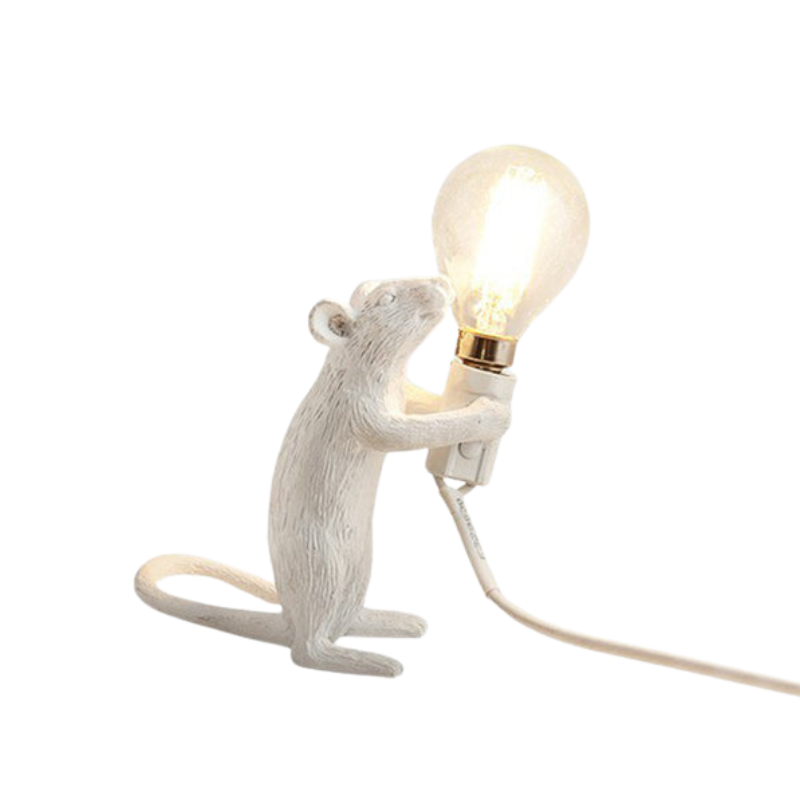 MouseCharm – Lampe de Nuit Art Déco Ludique avec Socle en Forme de Souris
