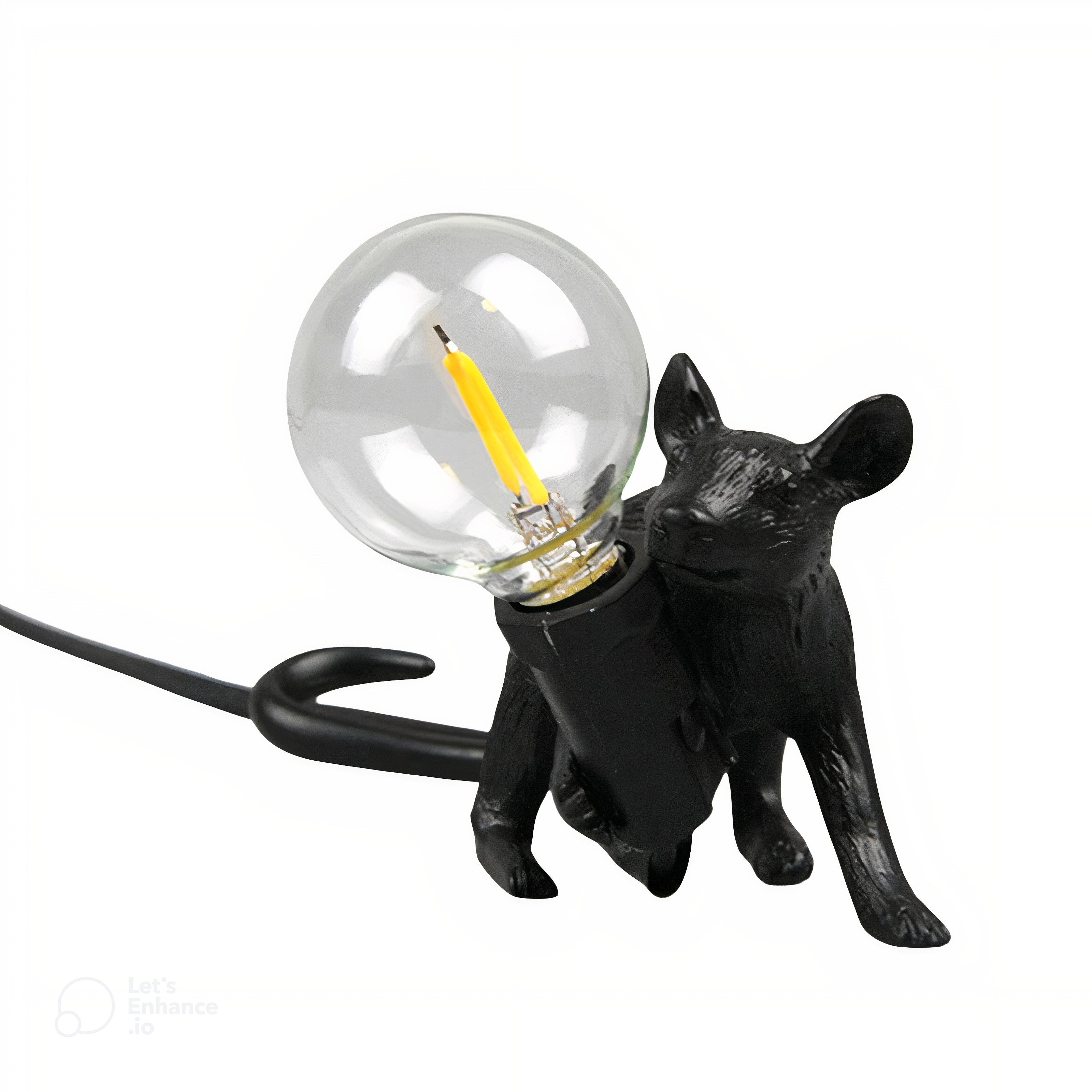 MouseCharm – Lampe de Nuit Art Déco Ludique avec Socle en Forme de Souris