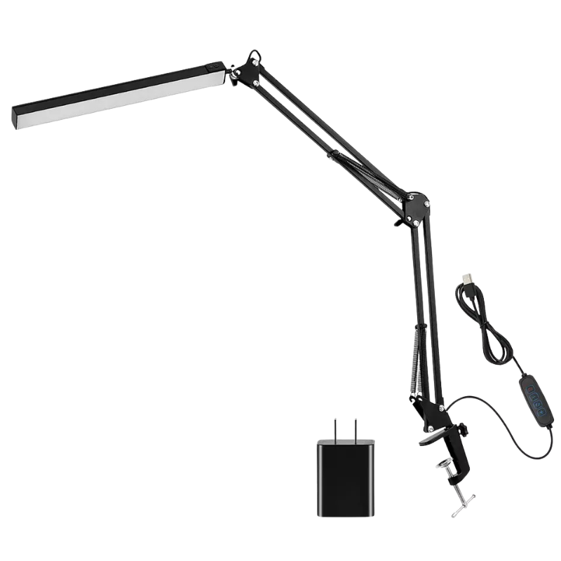 DeskGlow – Lampe de bureau LED dimmable avec bras et couleur réglable