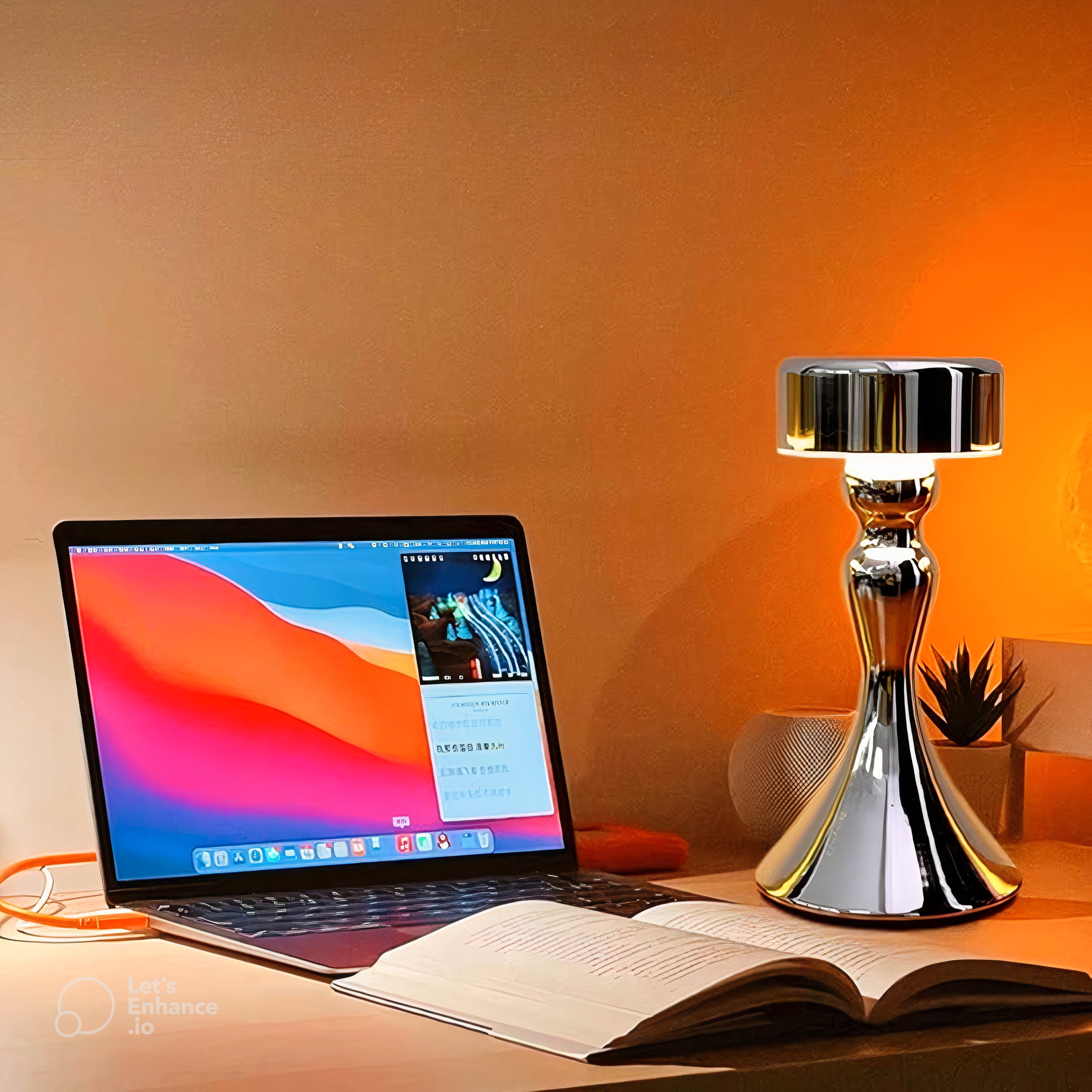 GoldenGlow – Lampe de Table Sans Fil de Luxe avec Fonction de Recharge