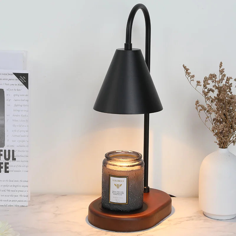 AromaGlow – Lampe parfumée décorative avec bougie pour salon blanc
