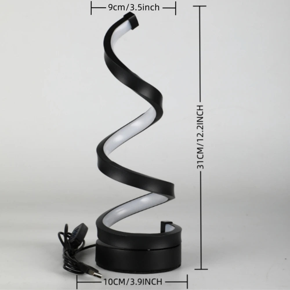 LunaGlow – Lampe de table LED chaude pour salon, blanc