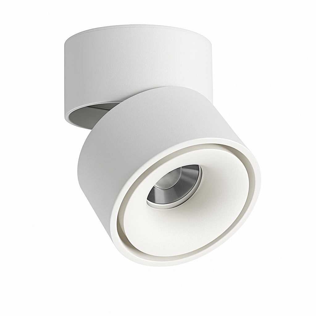 Spot LED Rond Orientable | Finition Mate Givrée 0