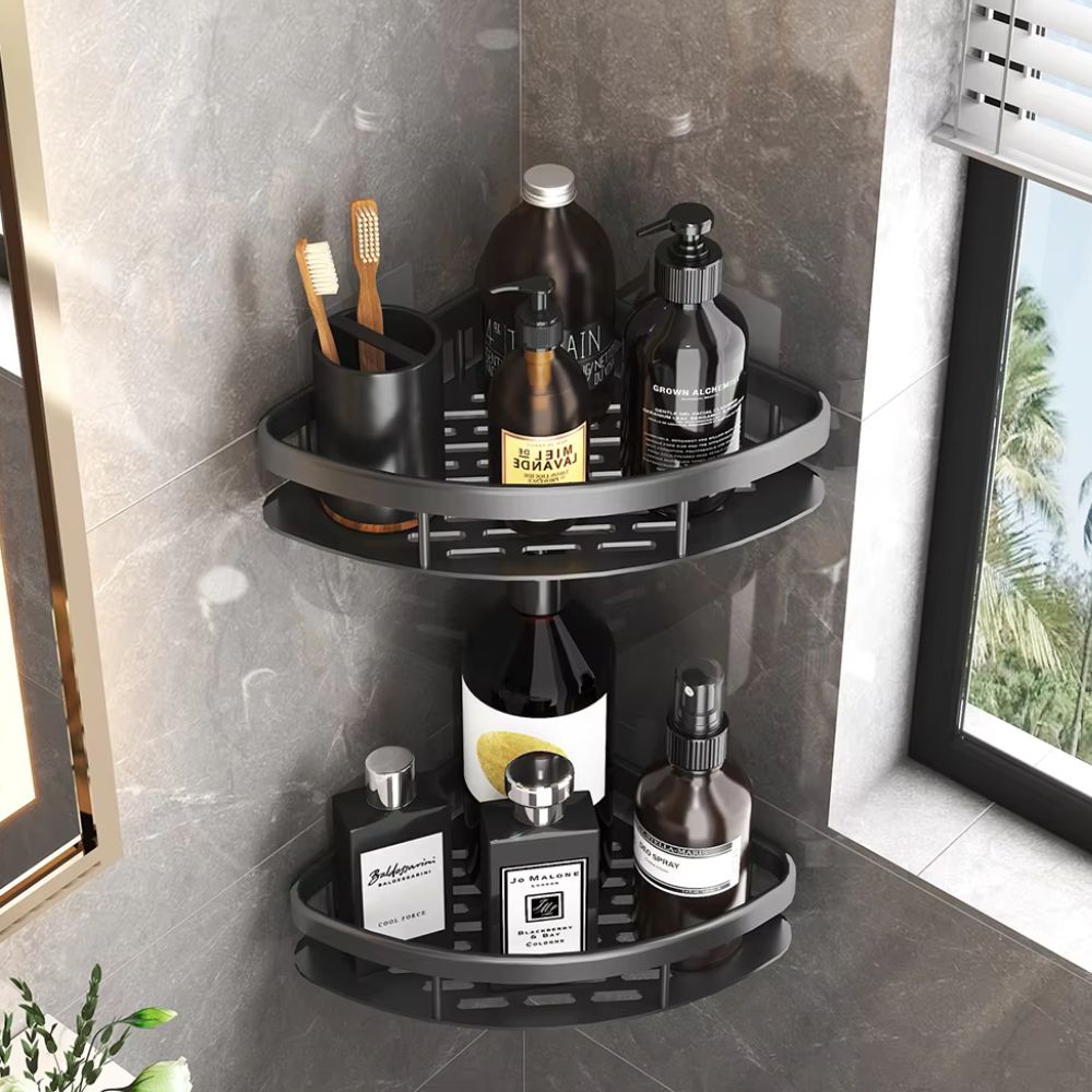 Support de douche | Design incurvé, cadre ouvert avec crochet amovible 1