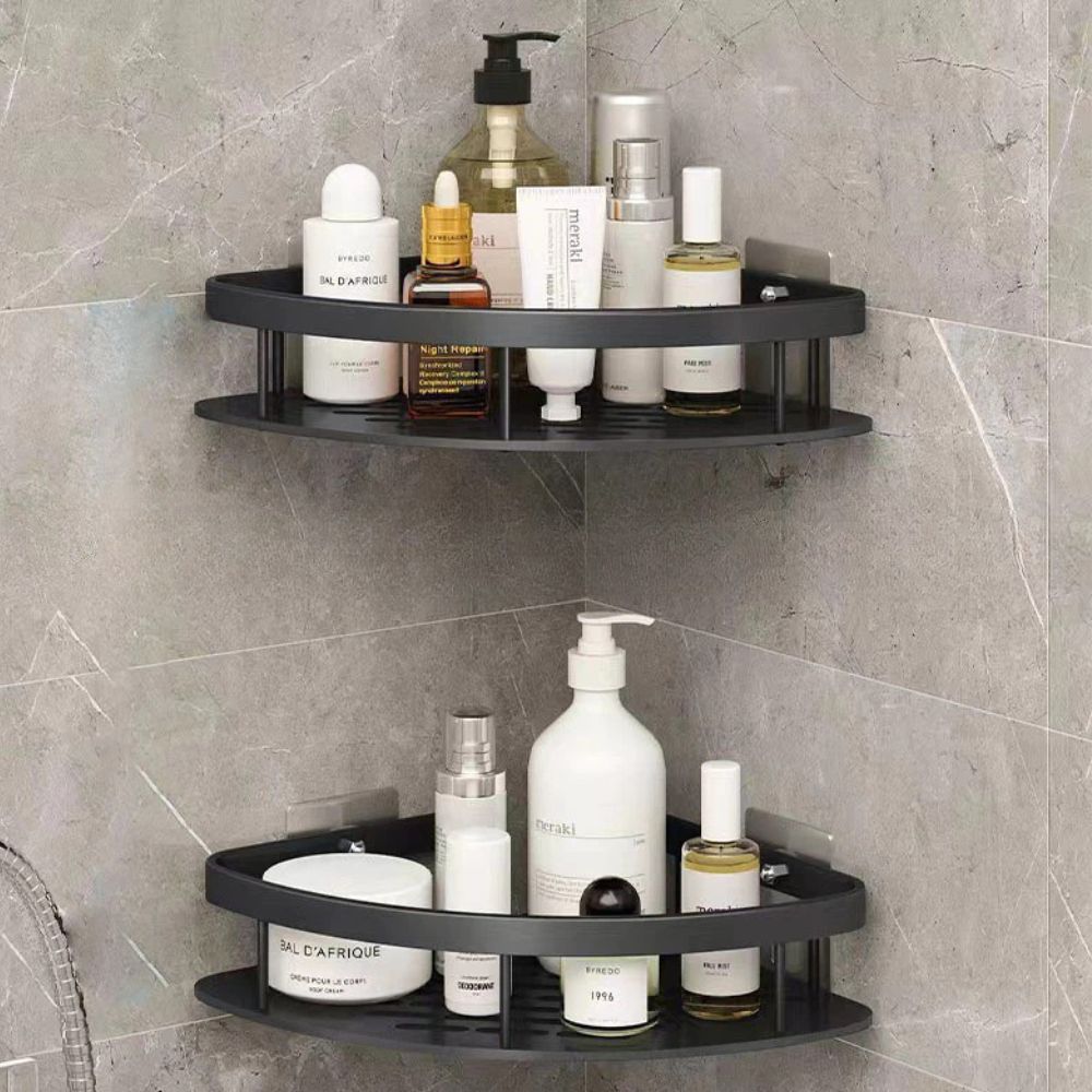 Support de douche | Design incurvé, cadre ouvert avec crochet amovible 4