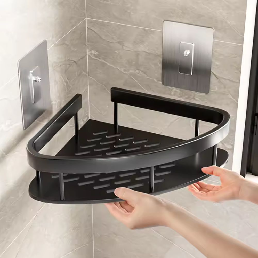 Support de douche | Design incurvé, cadre ouvert avec crochet amovible 6