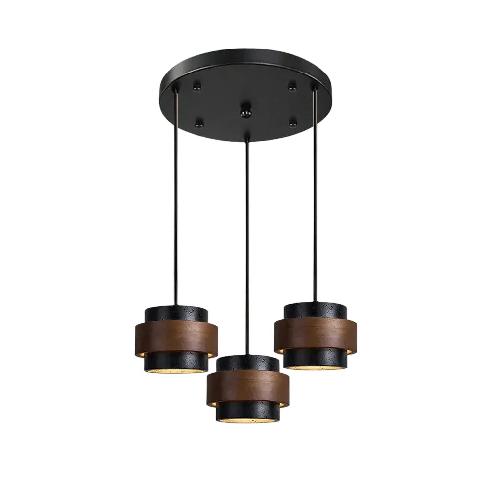 Suspension Cylindrique | Travertin Naturel, Design Épuré 11