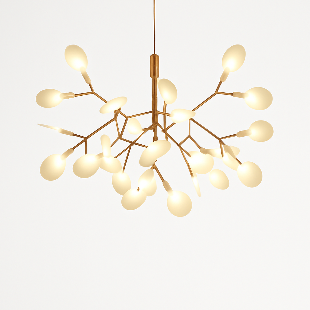 Suspension LED | Structure Métallique, Finition Cuivrée ou Noire 0