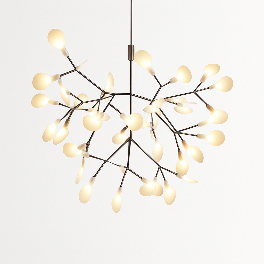 Suspension LED | Structure Métallique, Finition Cuivrée ou Noire 10
