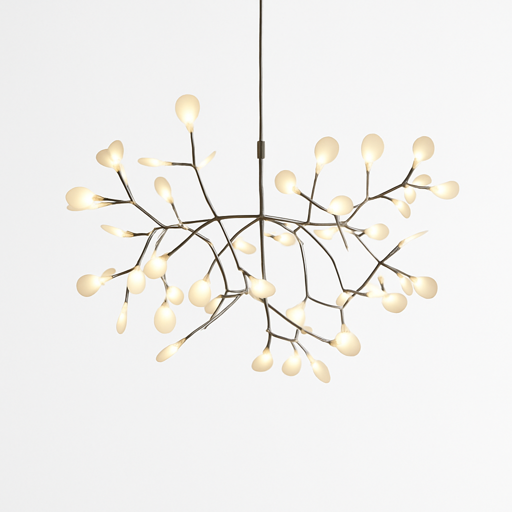 Suspension LED | Structure Métallique, Finition Cuivrée ou Noire 11