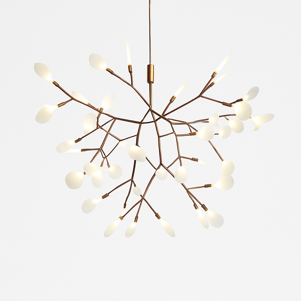 Suspension LED | Structure Métallique, Finition Cuivrée ou Noire 5