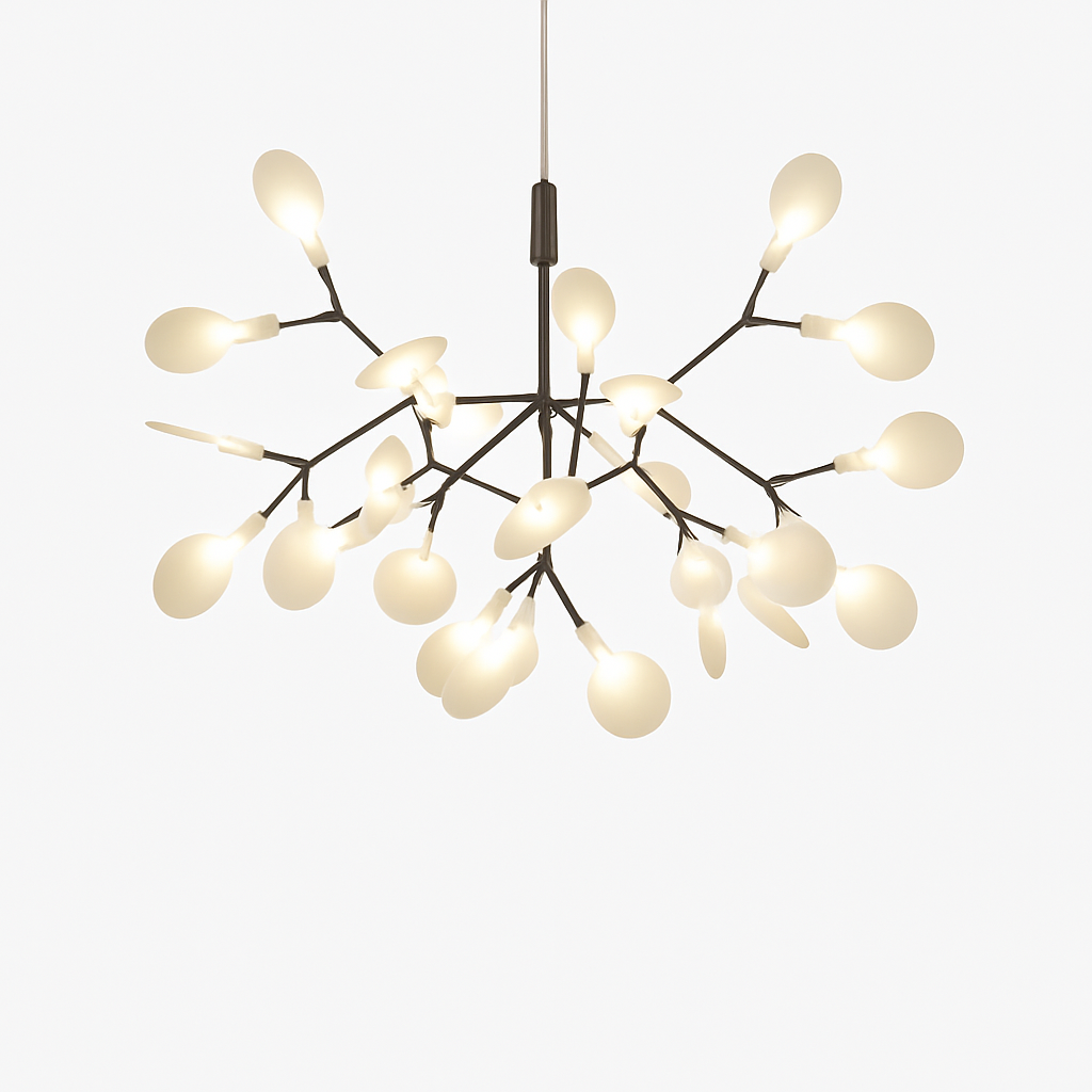 Suspension LED | Structure Métallique, Finition Cuivrée ou Noire 8