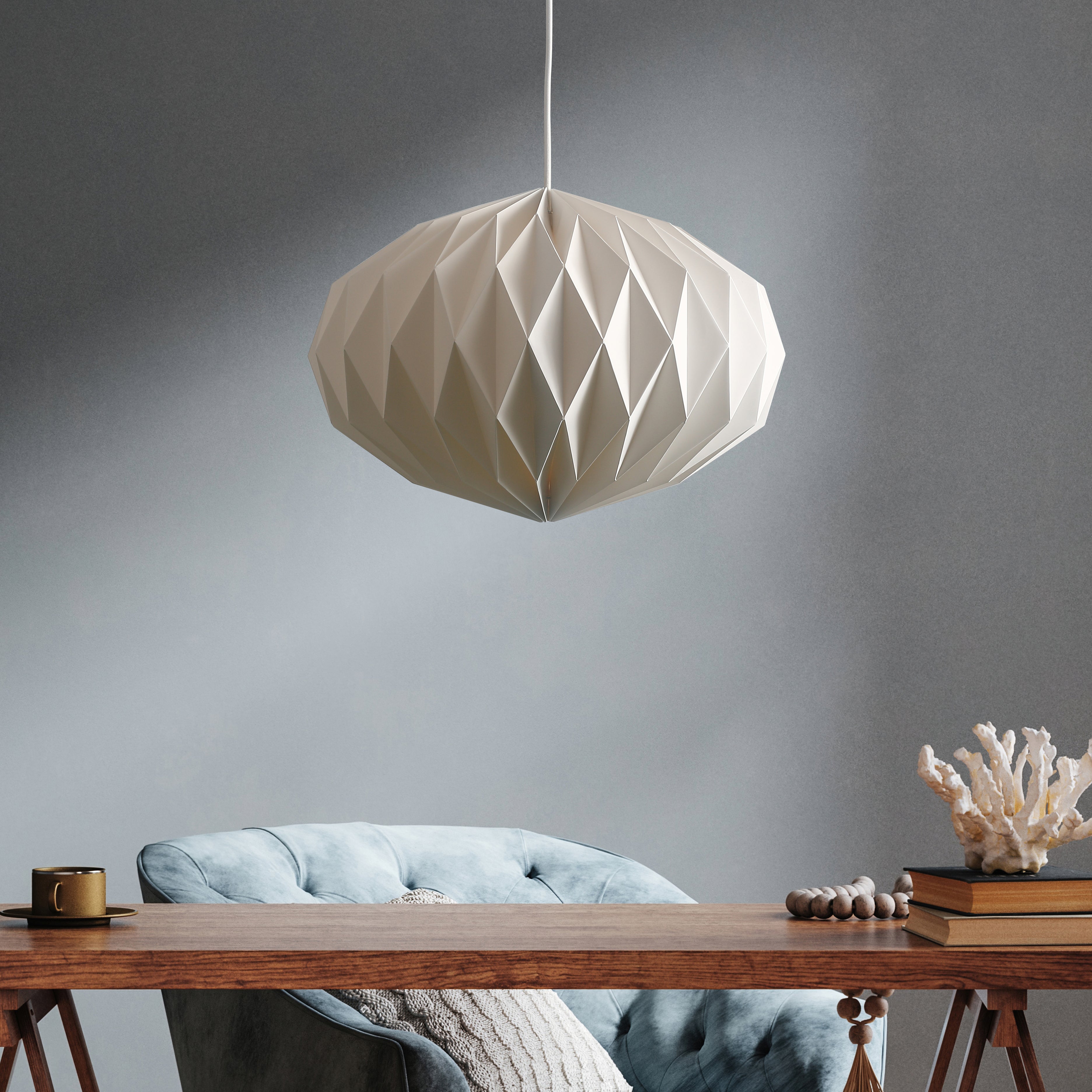 Suspension Lumineuse Design | Abat-jour Oblong, Diffusion Lumineuse 360° 2