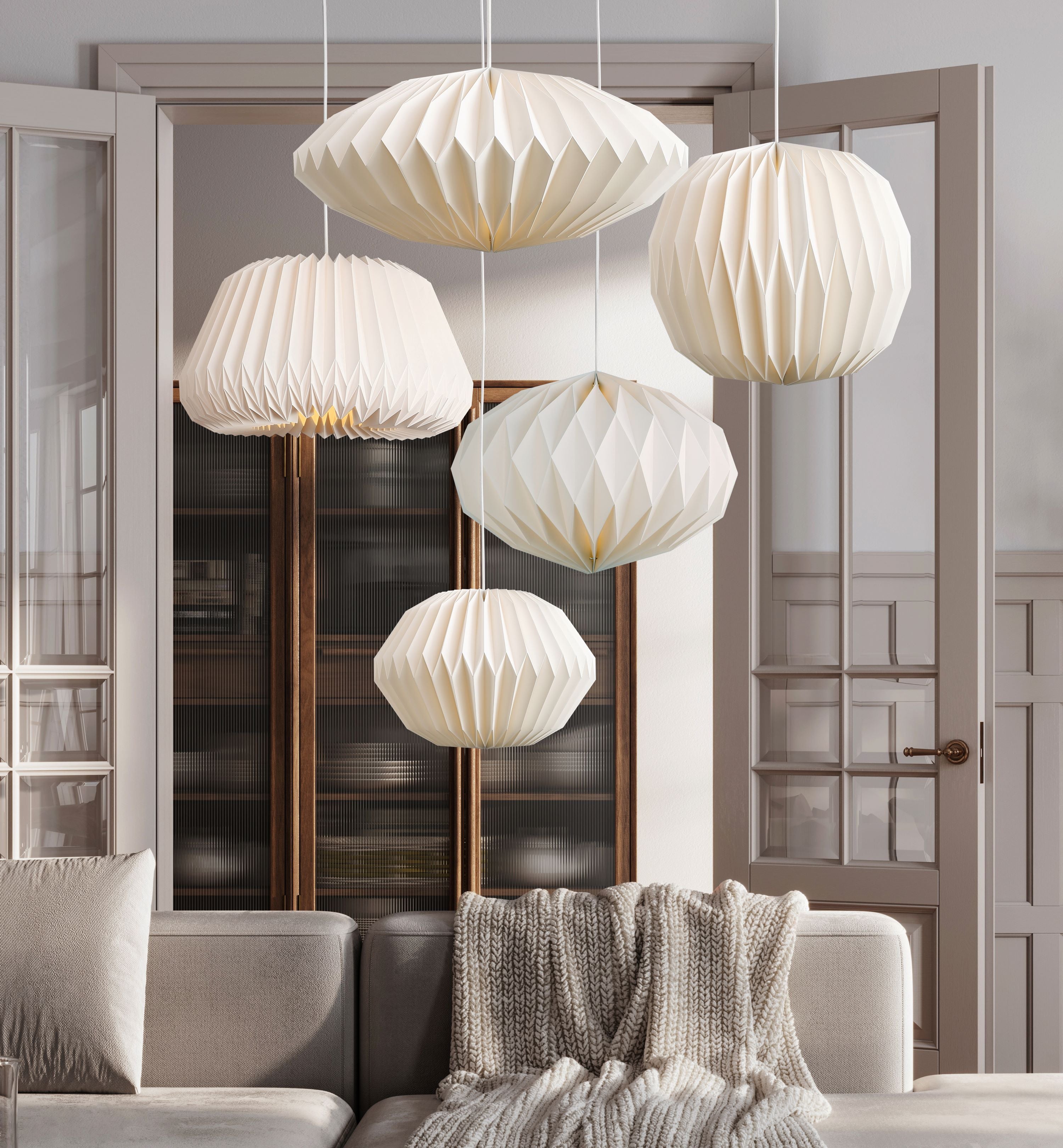 Suspension Lumineuse Design | Abat-jour Oblong, Diffusion Lumineuse 360° 3