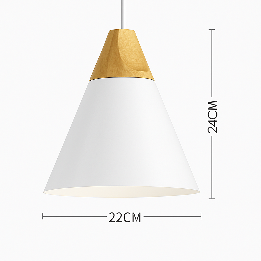 Suspension | Métal Coloré, Bois Clair, Formes Variées 11
