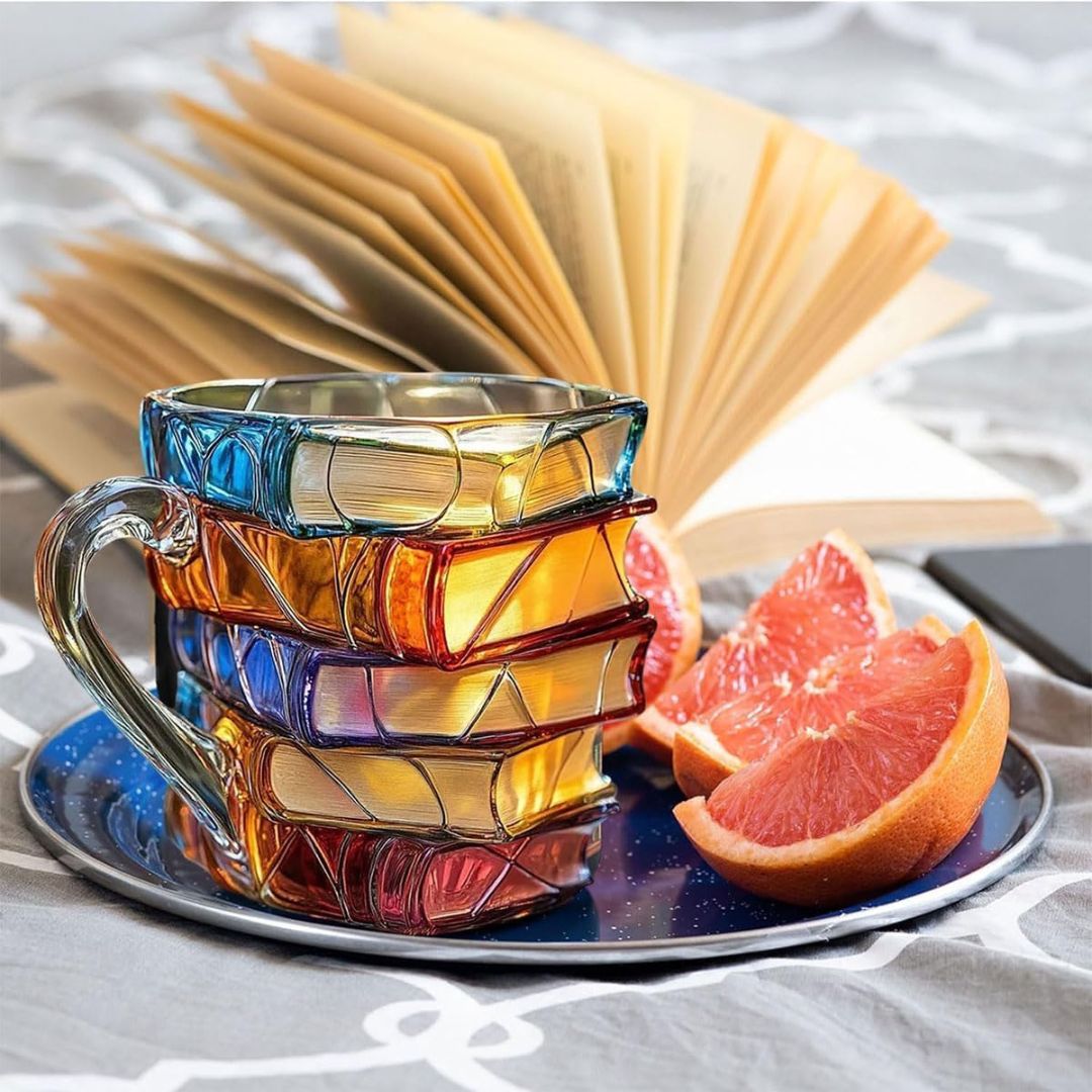 Tasse à Café 3D Artisanale - Design Unique Inspiré des Livres, Élégante et Pratique 5