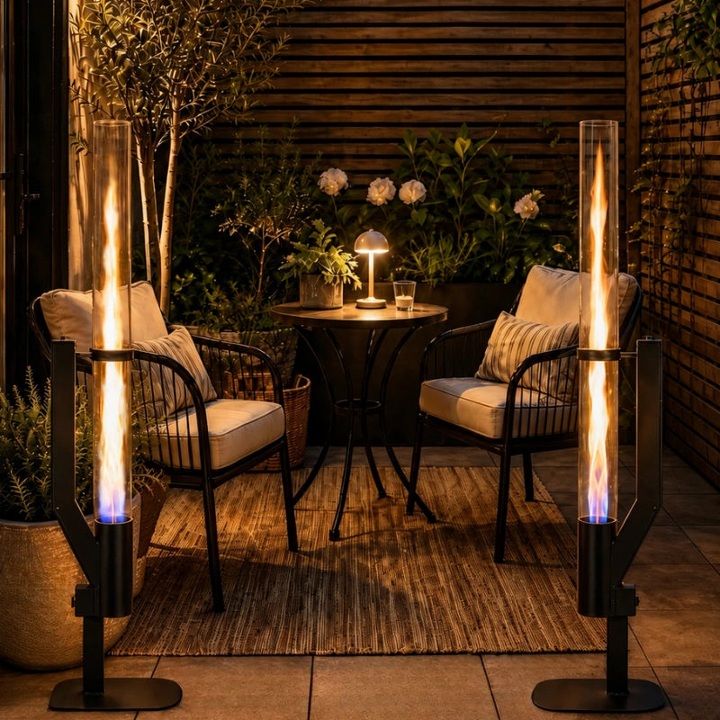 Torche à granulés | Flamme verticale, design mince 7