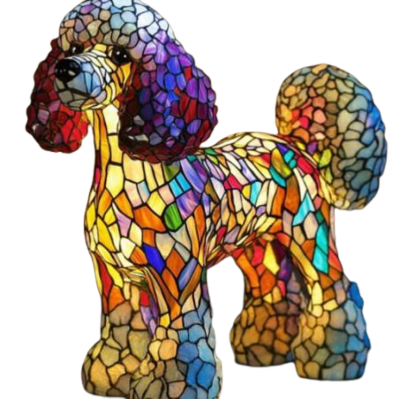 Lampe LED artisanale en cristal, style élégant, jardin et déco