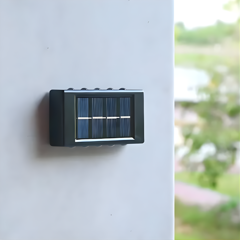 Lampe Solaire Extérieure – Éclairage LED Jardin, Lampe Allée Solaire, Applique Murale