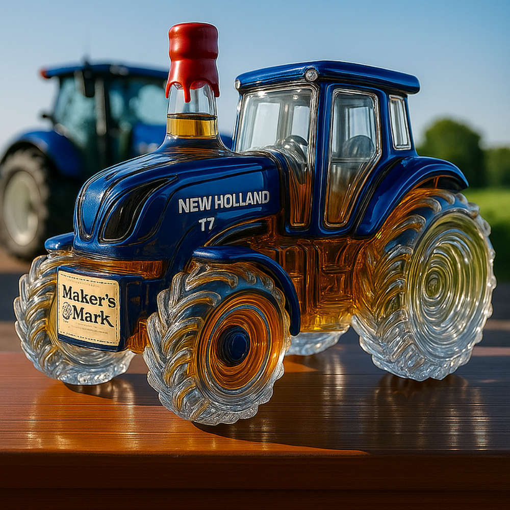 Bouteille de Whisky | Design Tracteur, Artisanat Fait Main