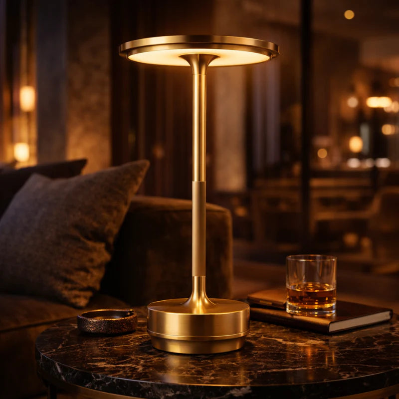 Glimmera – Lampe de Table Sans Fil Rechargeable à Luminosité Réglable