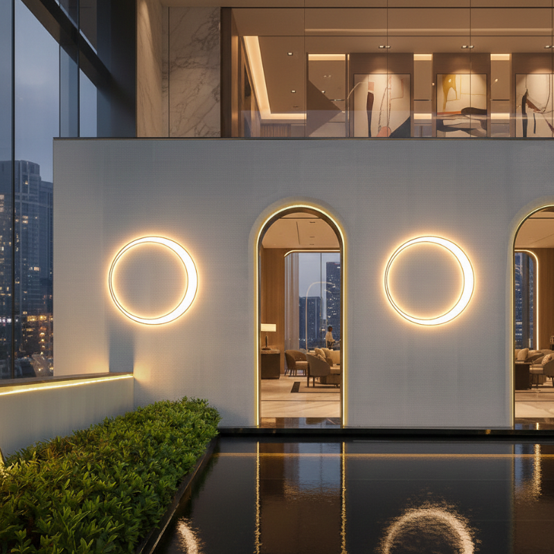 Applique Murale LED d'Extérieur | Étanche IP65, Lumière Chaude