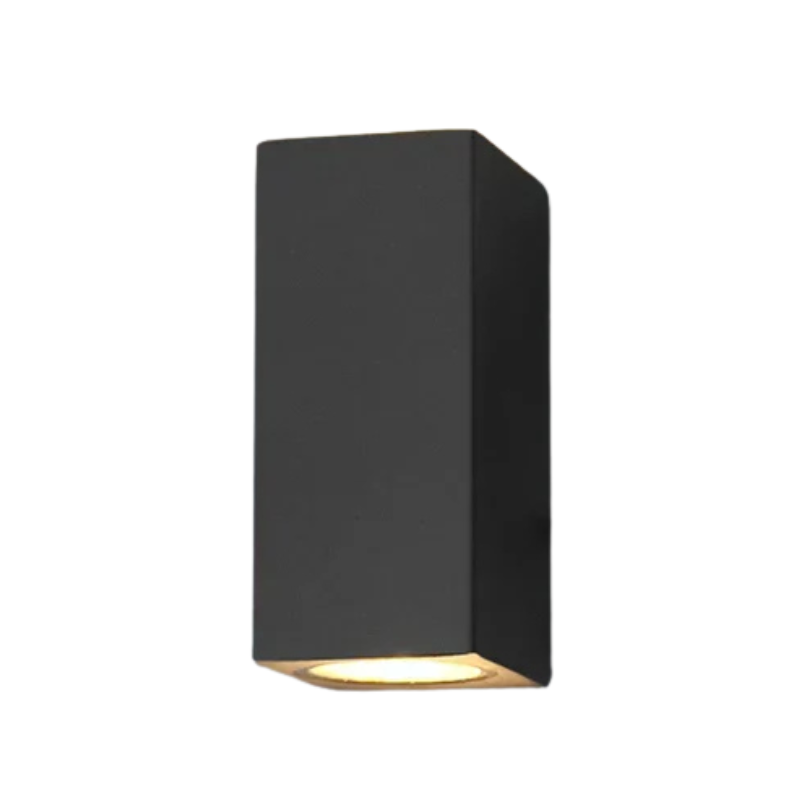 Lumora – Applique murale LED extérieur moderne, noir, jardin