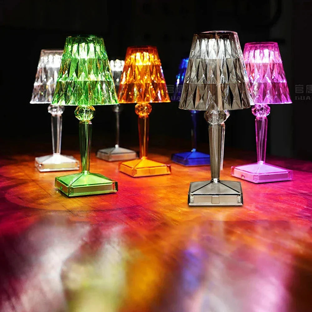 CrystalAura – Lampe de table LED