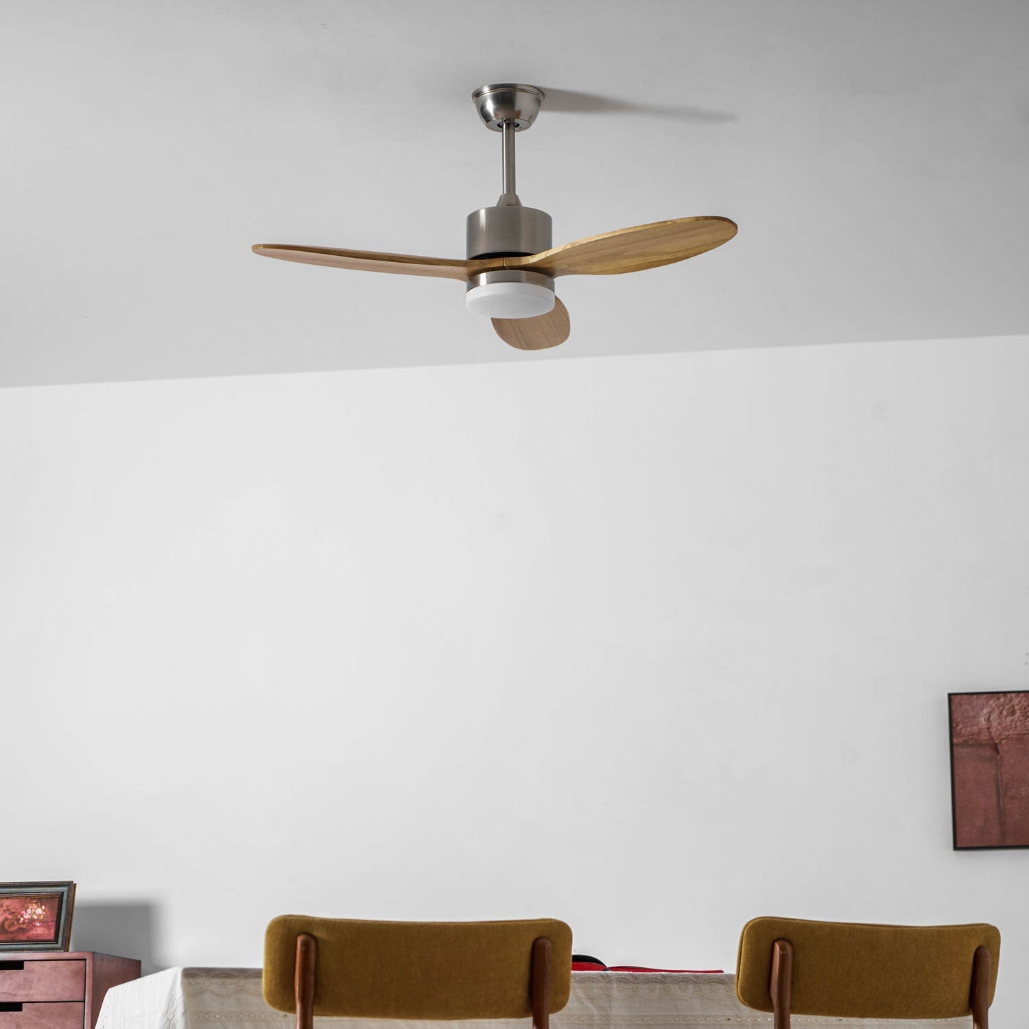 Ventilateur Plafond | Pales En Bois, Lumière LED Intégrée 3