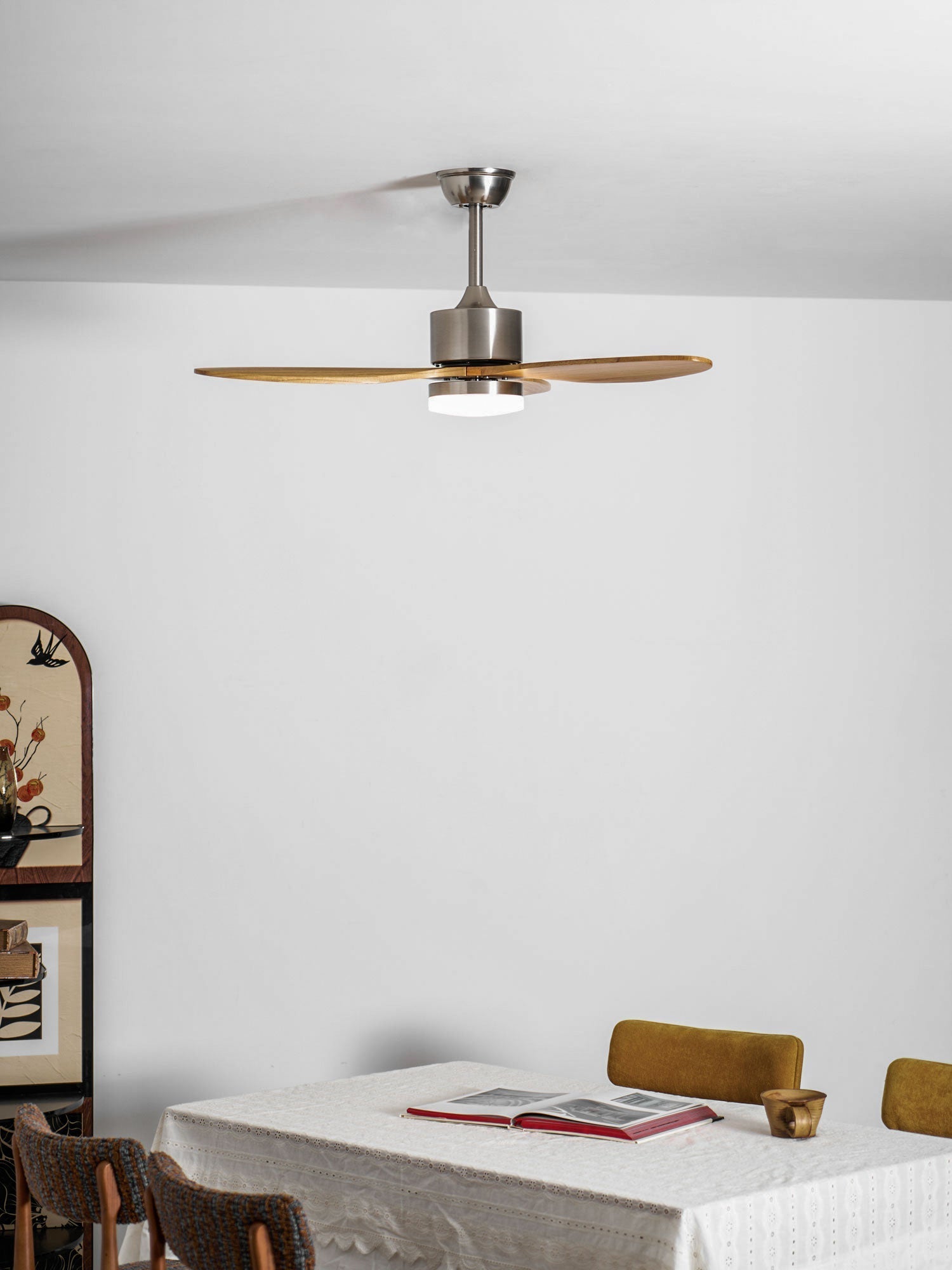 Ventilateur Plafond | Pales En Bois, Lumière LED Intégrée 5